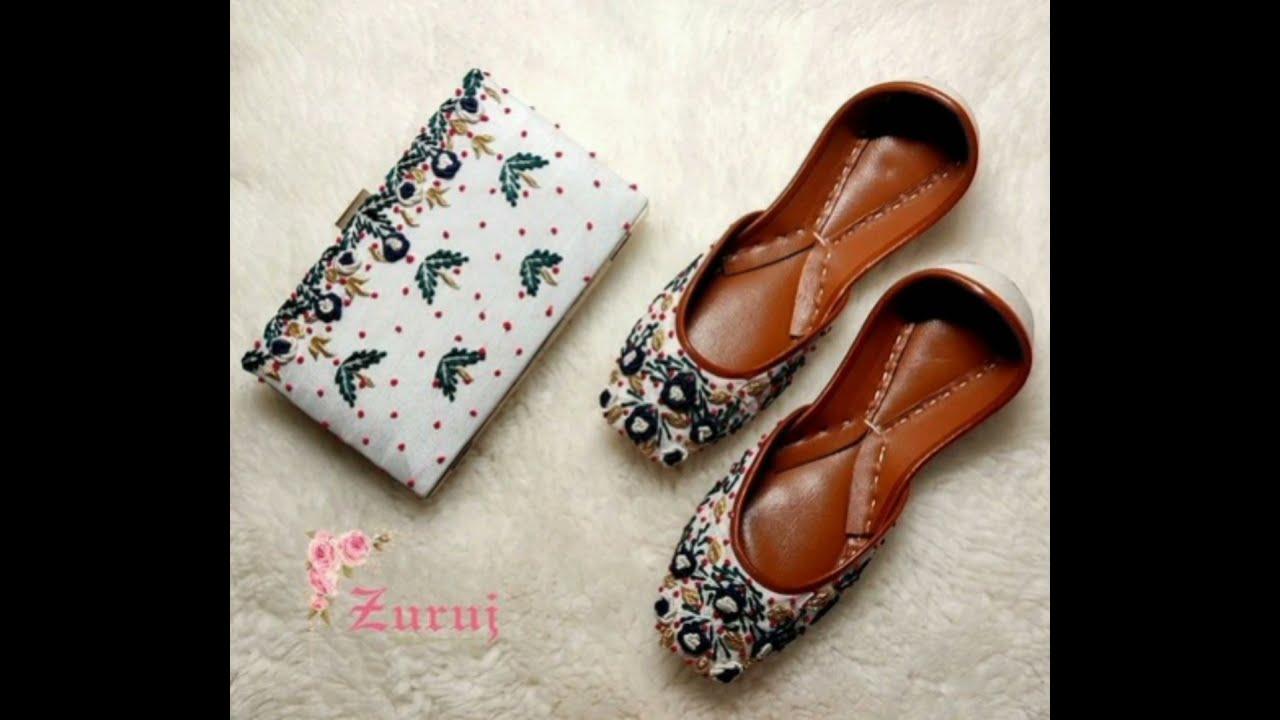 Zuruj khussa collection with matching clutches #girls#women#wedding#events#fashionmagazine