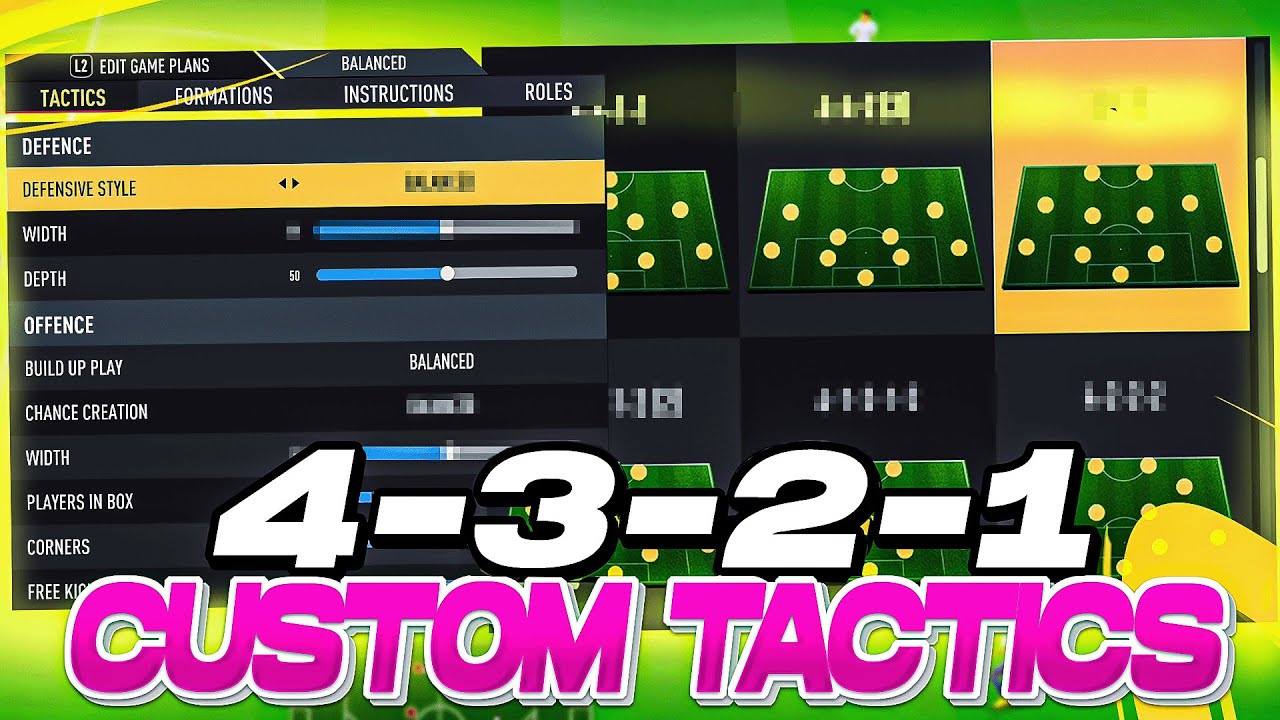 AMAZING ATTACKING FORMATION! THE BEST META 4321 CUSTOM TACTICS + PLAYER INSTRUCTIONS!