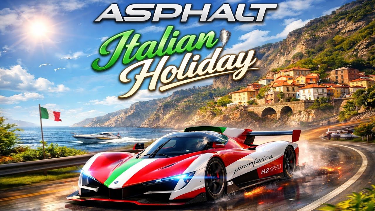 Italian Holiday Crazy 🤣 moment in Asphalt 8 