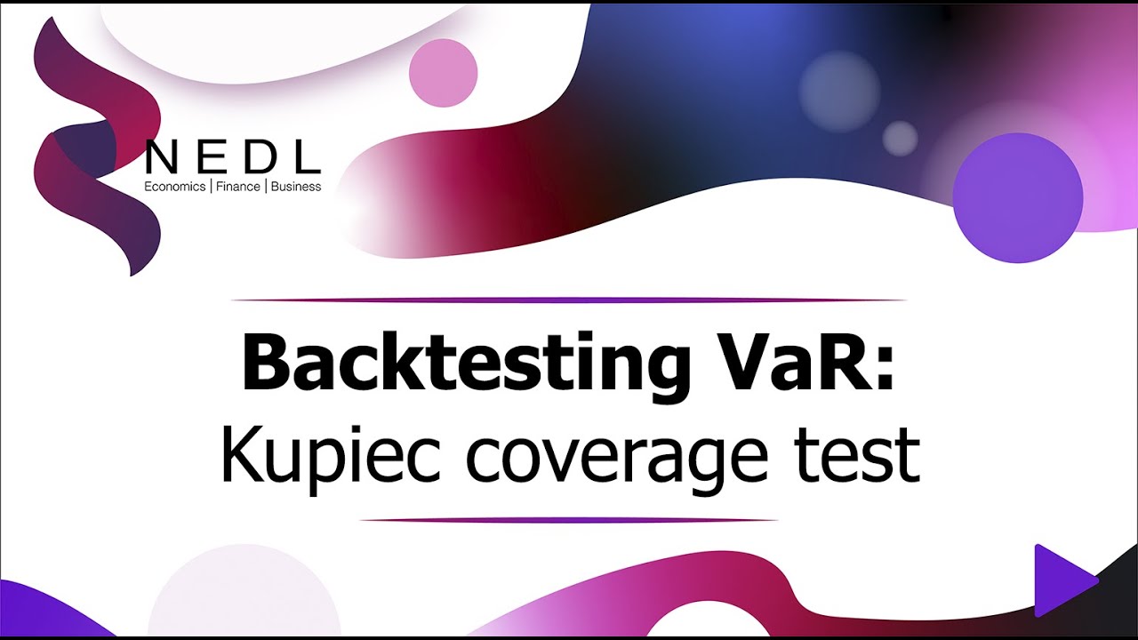 Backtesting VaR: Kupiec coverage test (Excel)