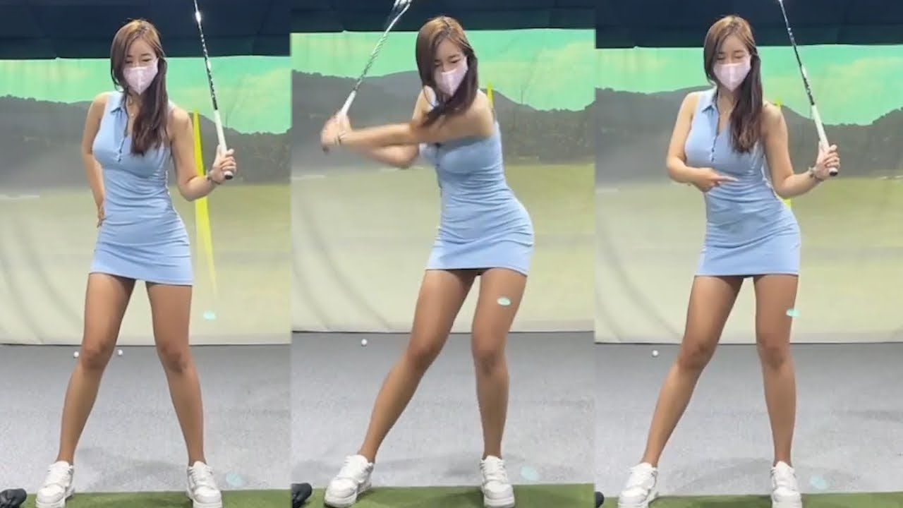 KLPGA 프로 최민채 여신의 임팩트  할때 스핀아웃 관련 골프레슨!