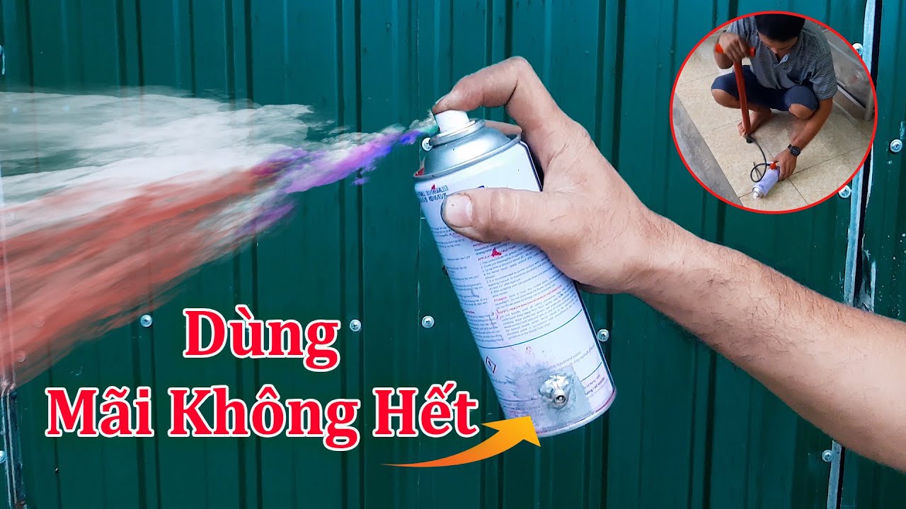Cách Chế Bình Sơn Xịt dùng mãi không hết ! Tôi Sẽ Giúp Bạn Tiết Kiệm Đống Tiền