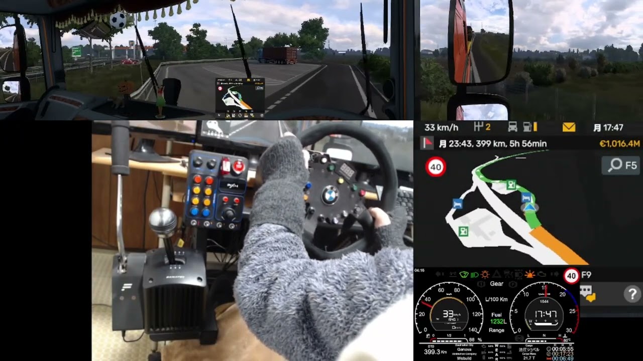 ユーロトラックシミュレーター２　ProMods　イタリアのヴェネツィアからイタリアのジェノヴァまで走る　 NO138