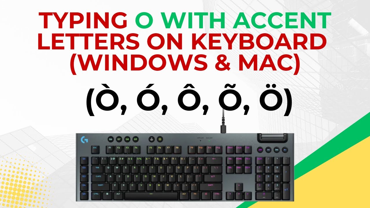 Как набирать букву O с ударением (ò, ó, ô, õ, ö) на Windows и Mac — простое руководство