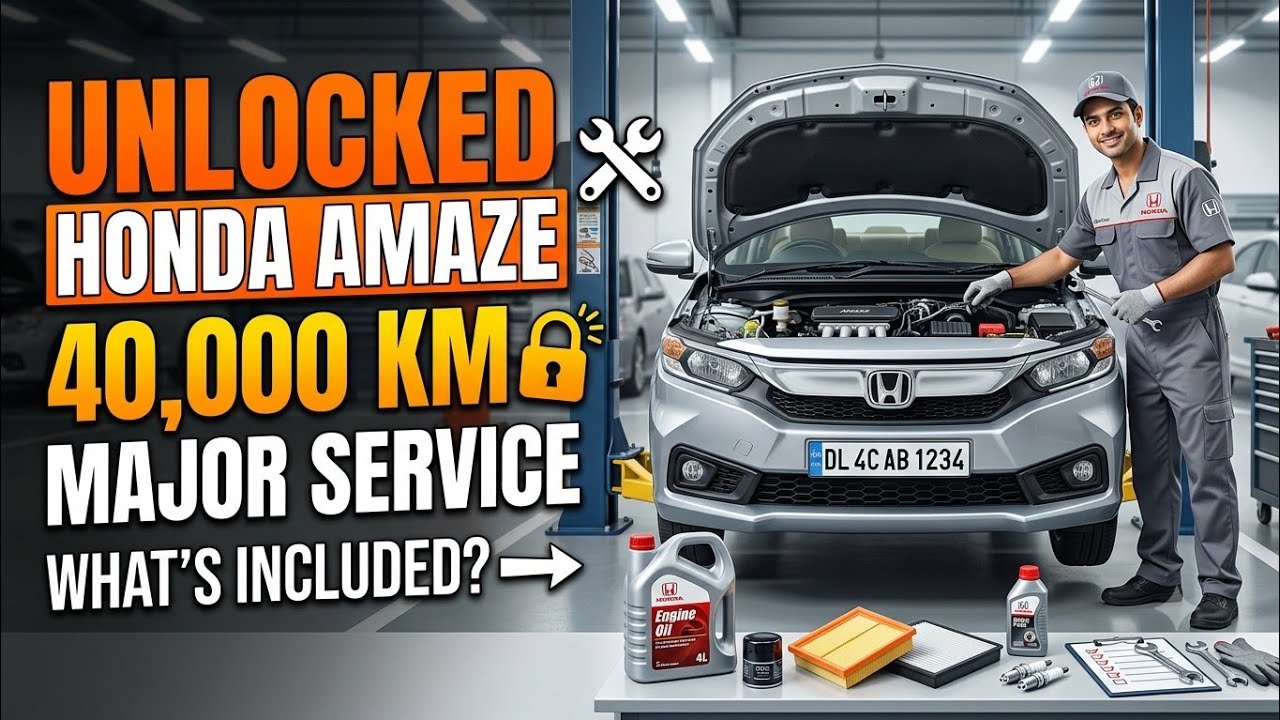 Unlocking Secrets of Honda Amaze 40,000km Major Service | What&rsquo;s Included Explained