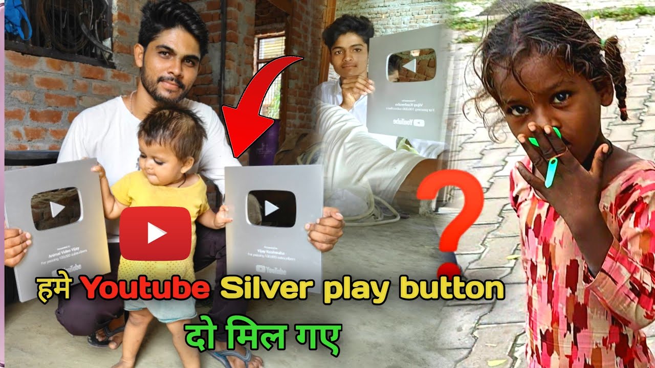 YouTube से दो Silver play button मिले || youtube silver play button