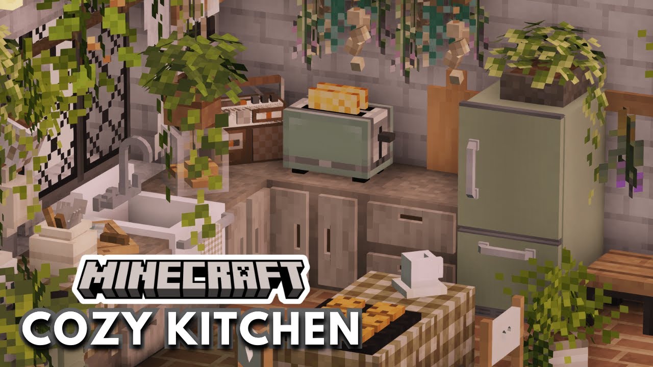 🌻【Cozy Kitchen】❌NO MODS Minecraft Tutorial with CIT Resource Packs 🍃