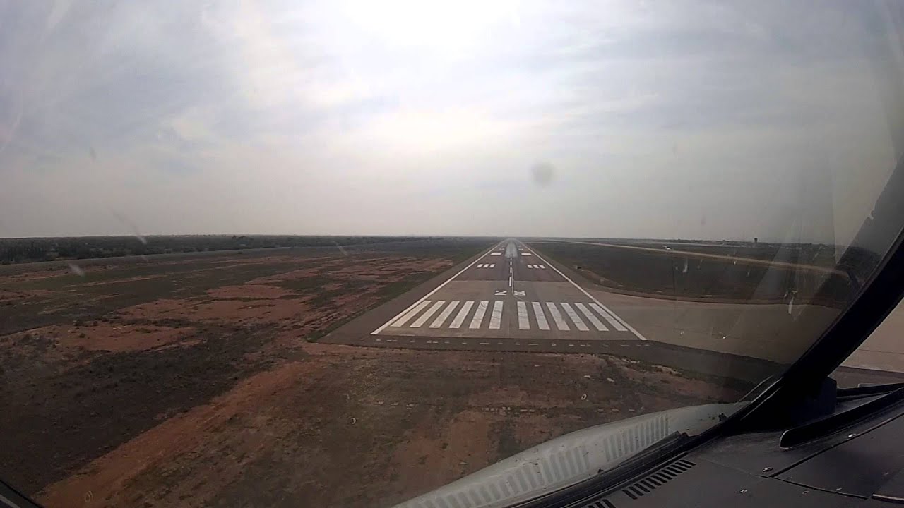 Agadir GMAD AGA Cockpitview landing rwy 28