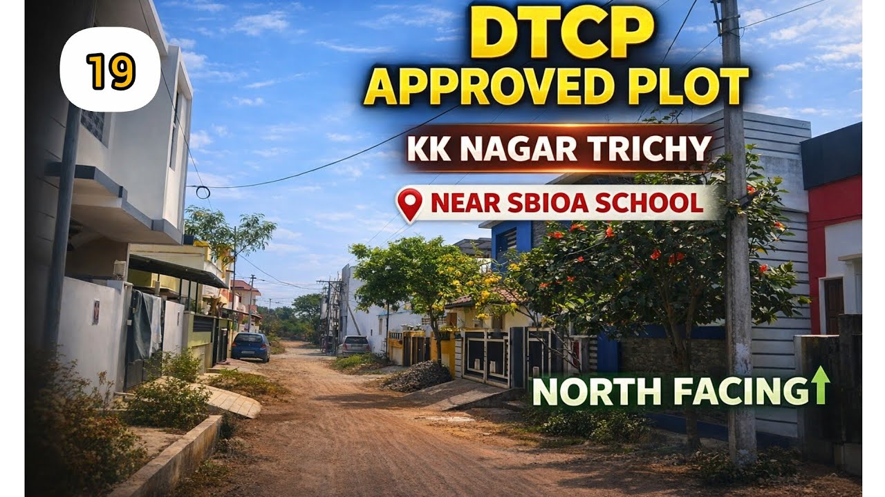 Dtcp approved plot in kk nagar near SBIOA SCHOOL 