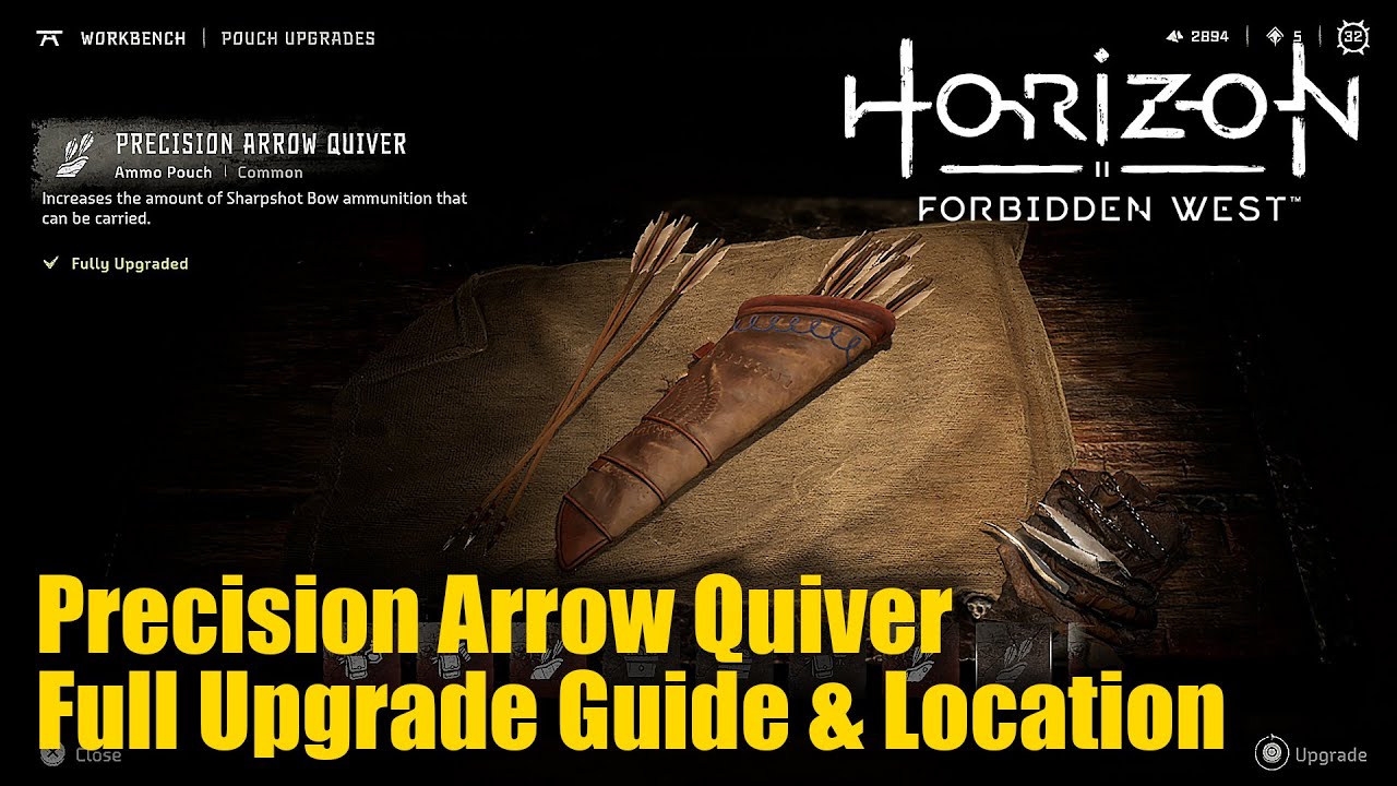 Horizon Forbidden West - Precision Arrow Quiver Full Upgrade