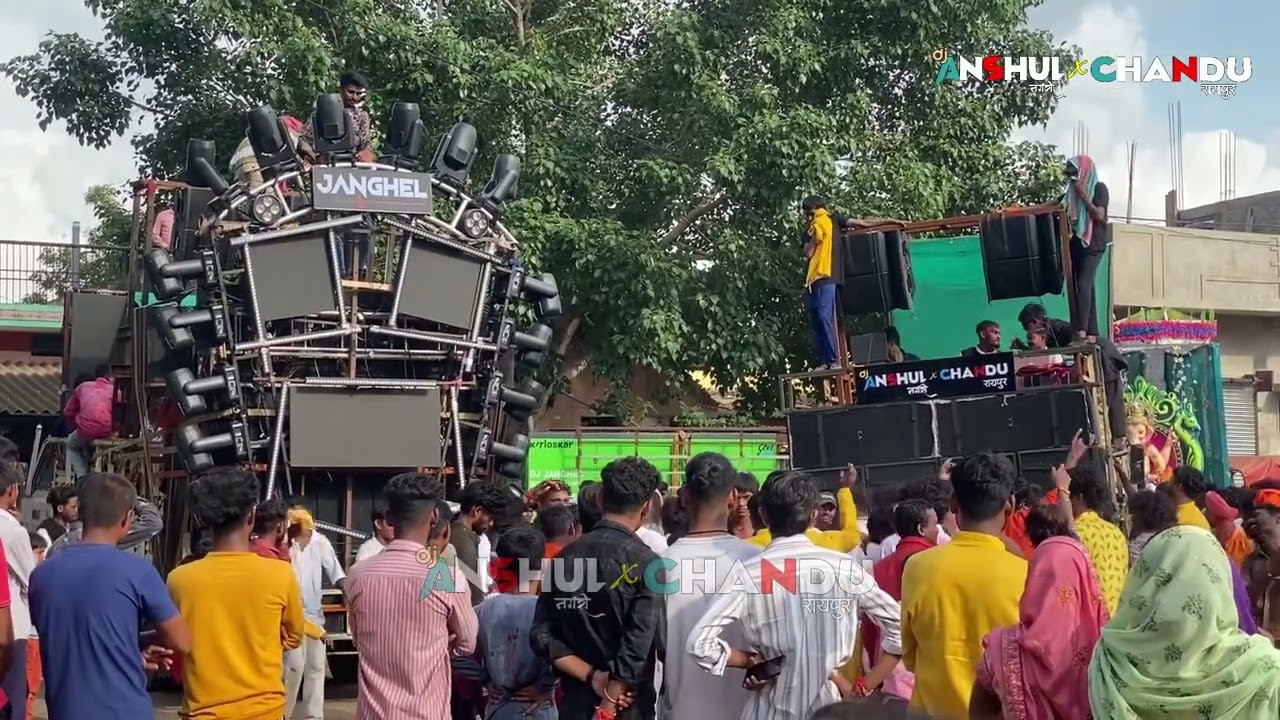 DJ Janghel VS DJ Anshul Nagri x Dj Chandu Raipur Ganesh Visarjan RAIPUR 2025 #dj #djviral #djsong