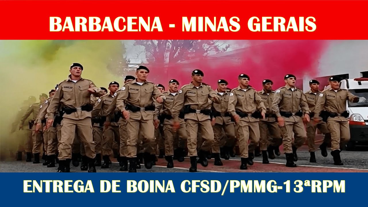 BARBACENA (MG) – ENTREGA DA BOINA DO CFSd/13ª RPM-PMMG