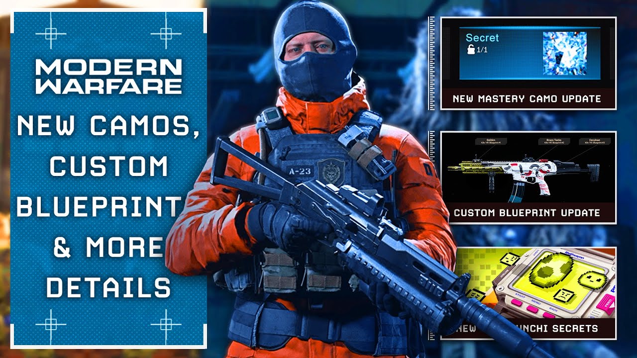 Modern Warfare: NEW Mastery Camo + Custom Blueprints Coming & Tomagunchi Secrets Detailed!