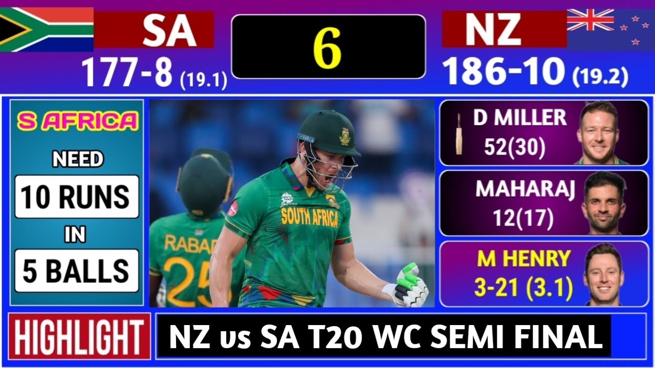 South Africa vs New Zealand T20 World Cup Semi Final Match 2026 | Score Commentary NZ vs SA Final 