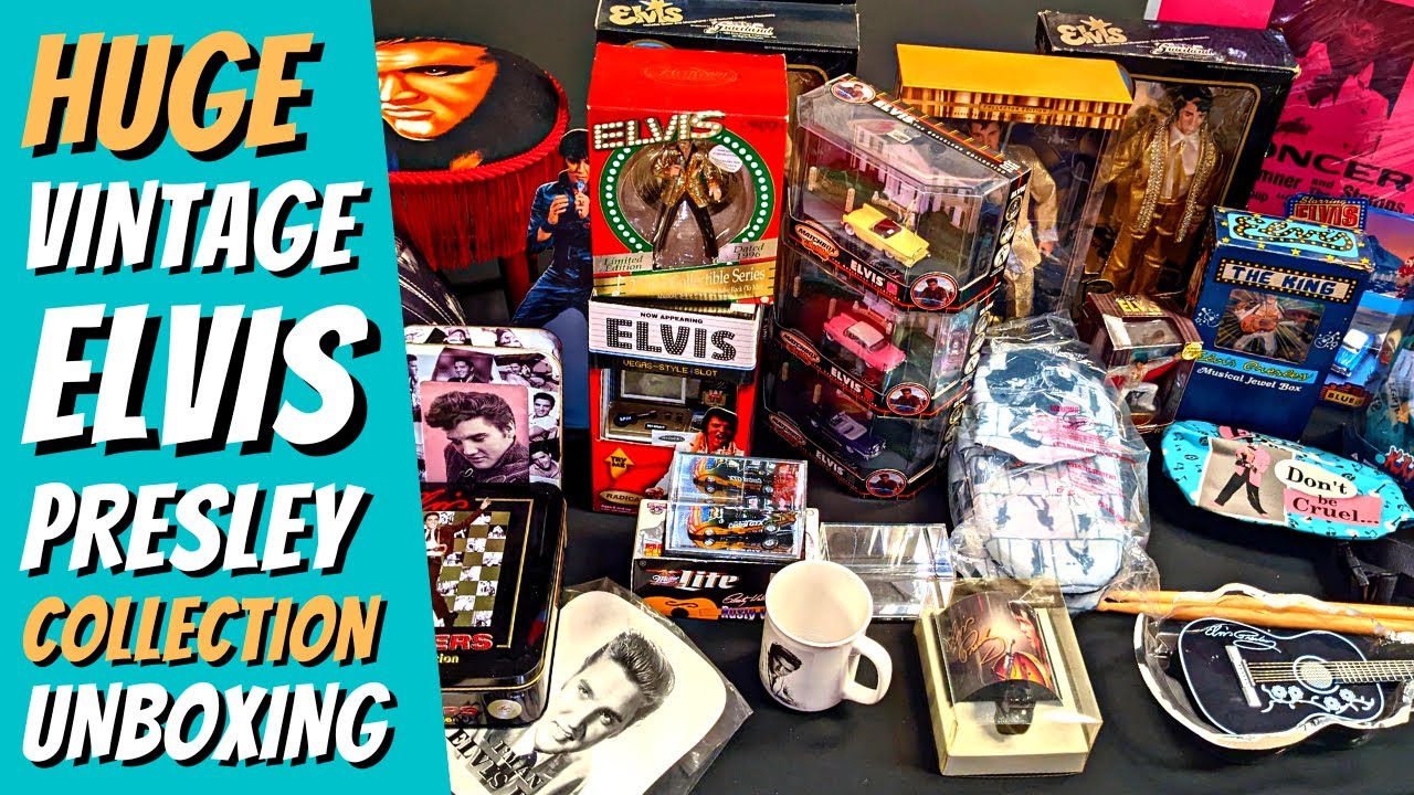 MASSIVE Vintage Elvis Collection Unboxing Fun!