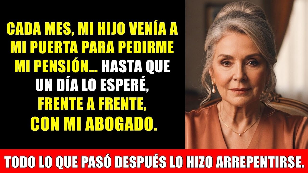 Cada mes mi hijo tomaba mi pensión… Hasta que lo esperé con mi abogado