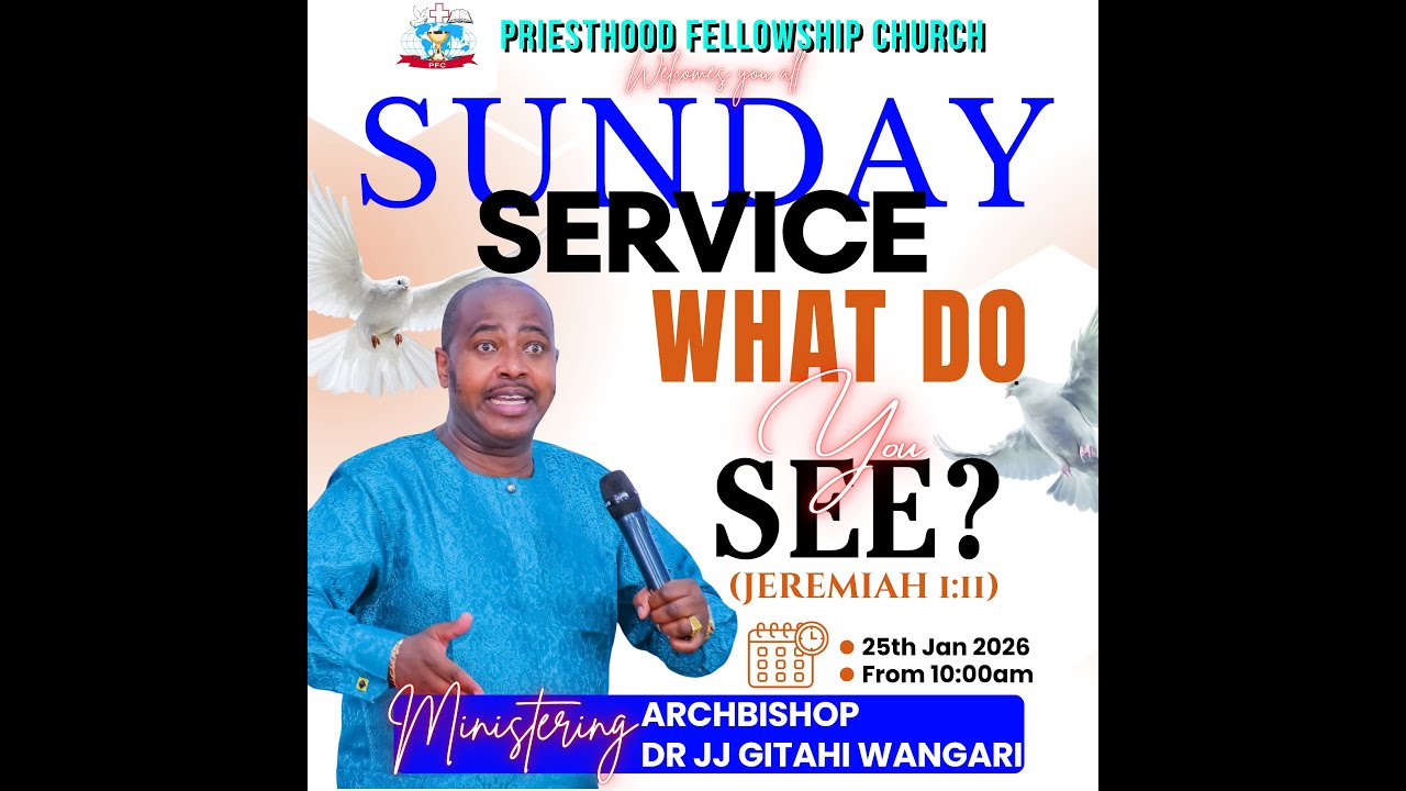 SUNDAY SERVICE 25TH JANUARY 2026