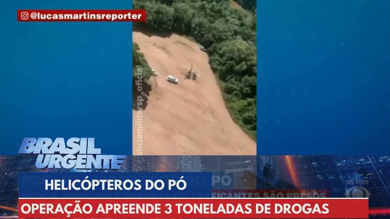 PCC: helicópteros do pó são apreendidos em Londrina (PR) | Brasil Urgente
