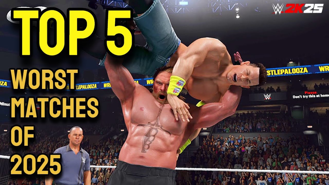WWE 2K25: TOP 5 Worst WWE PLE matches of 2025