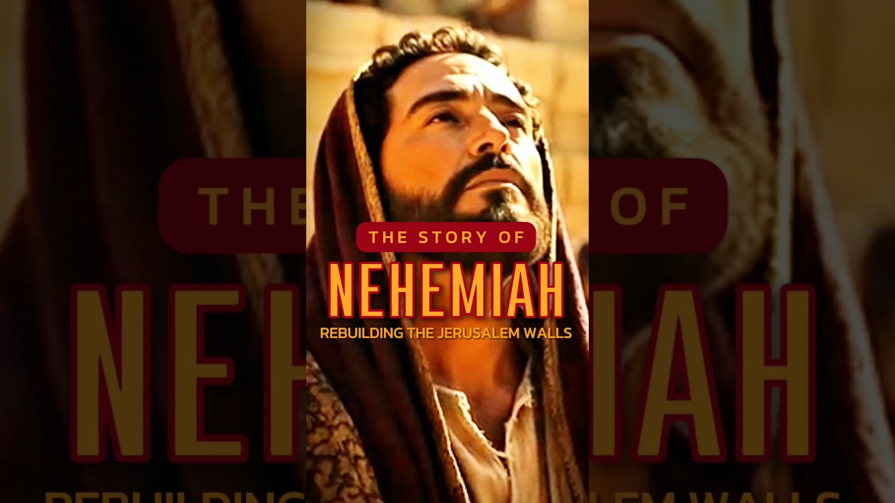 Nehemiah Rebuilding the Walls of Jerusalem. 🙏🧱  #biblestories #nehemiah #faithandcourage