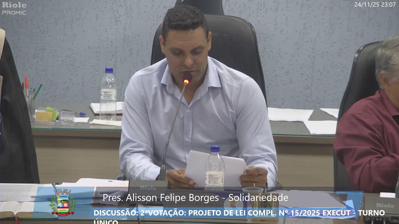 55ª E 56ª SESSÃO ORDINÁRIA DE 2025 - CÂMARA MUNICIPAL DE WENCESLAU BRAZ/PR