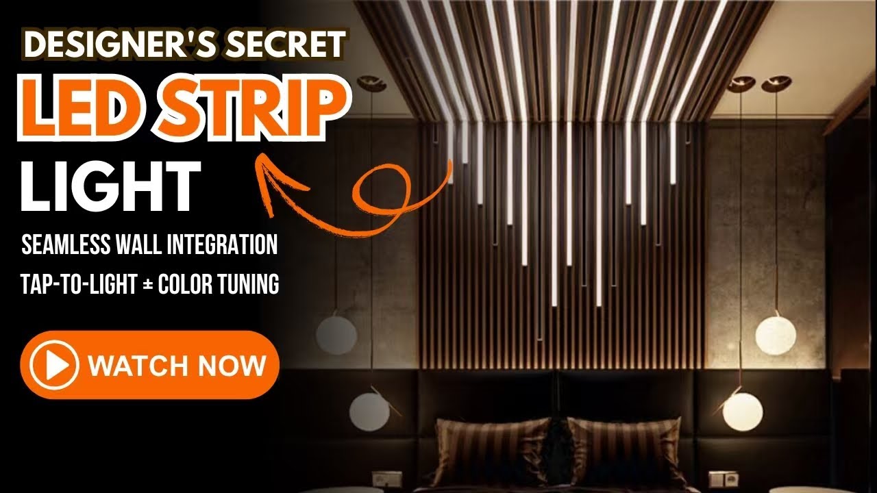 Designer's Secret: Smart LED Strip Kit for Wall Panel | Tap-to-Light + Color Tuning｜Factory Direct