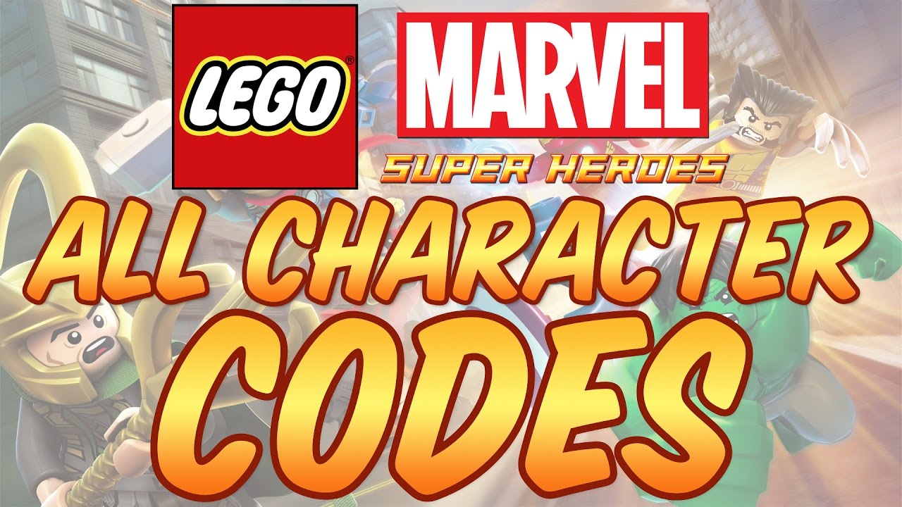 Lego Marvel Super Heroes - All Character Codes