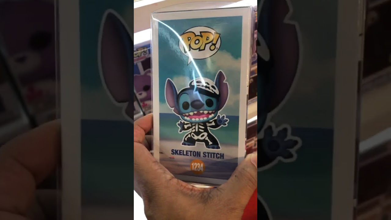 Glow CHASE Skeleton Stitch Funko Pop #liloandstitch #funko