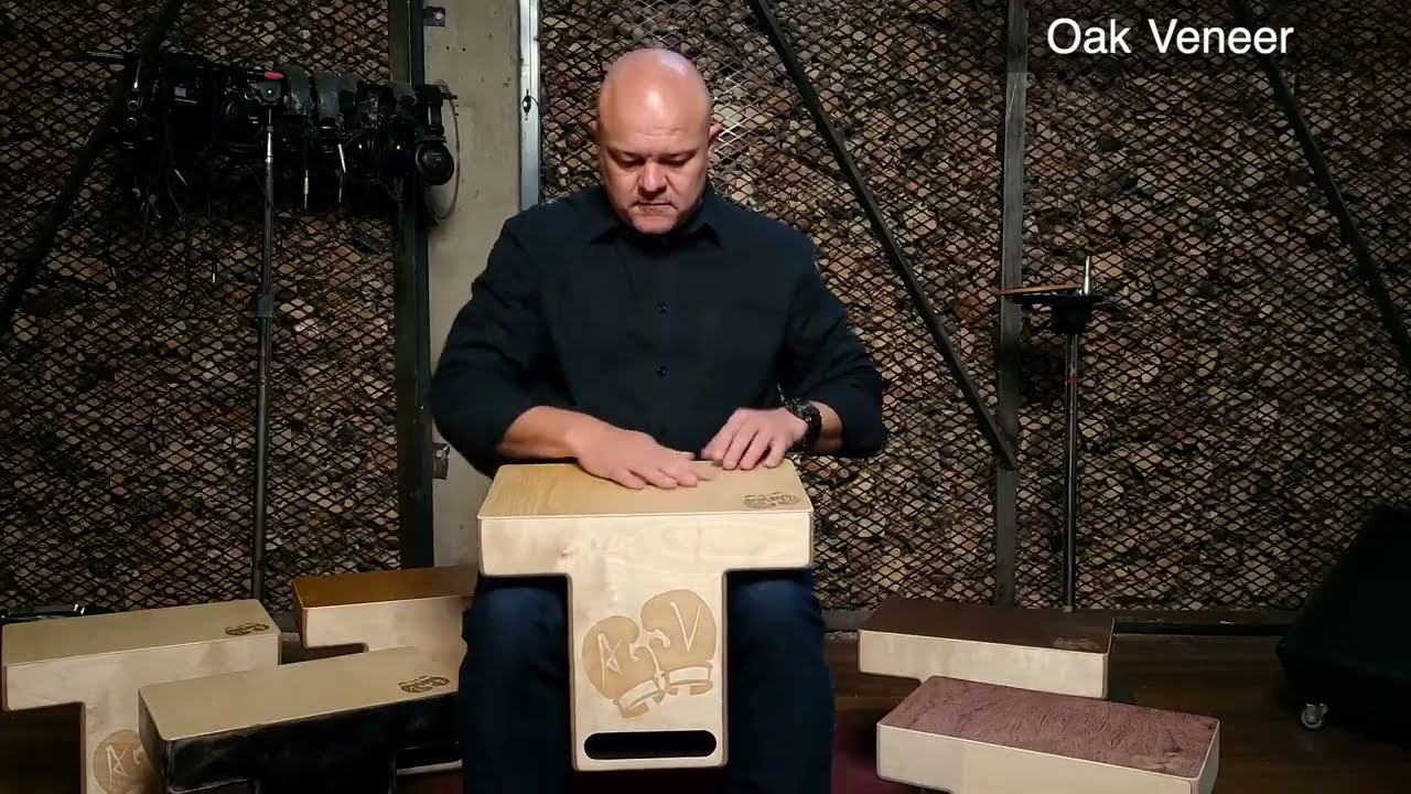 Oak T-Top Cajon • Crisp, Strong & Super Dynamic - Studio Jam with Andries Visser