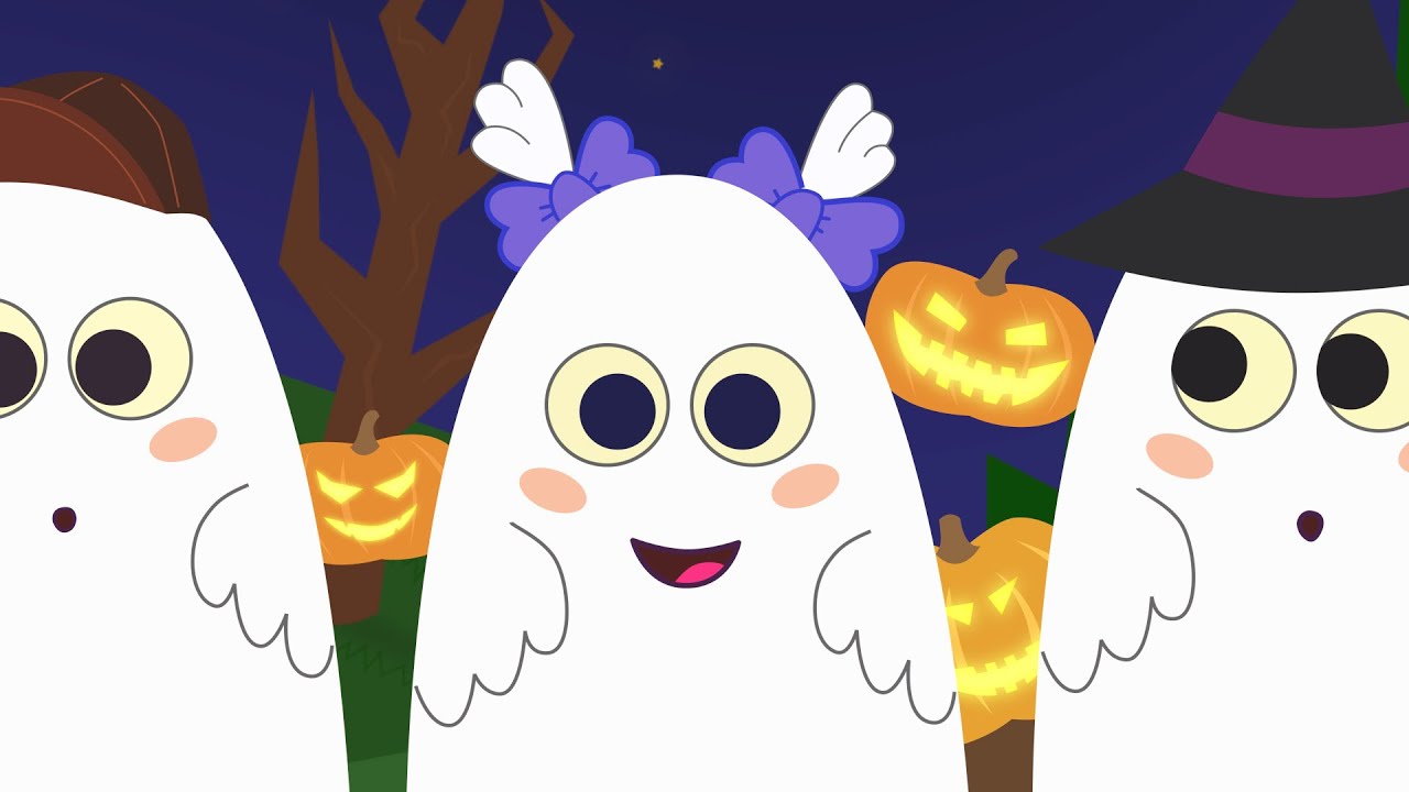 Five Little Ghosts | Halloween Song | Kids songs | For kids
