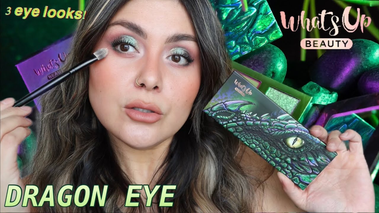 NEW What’s Up Beauty Dragon Eye Palette | 3 eye looks + swatches | is it worth it?