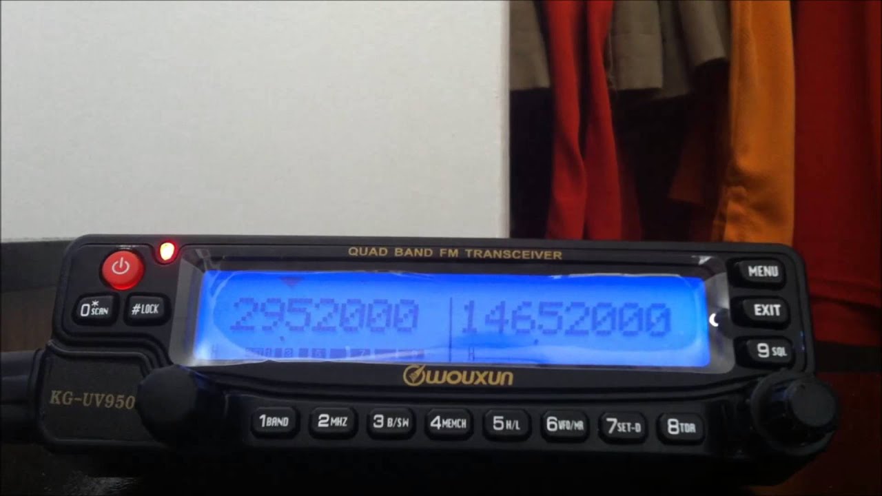 Wouxun KG-UV950p demonstration KQ2H 10 meter FM repeater