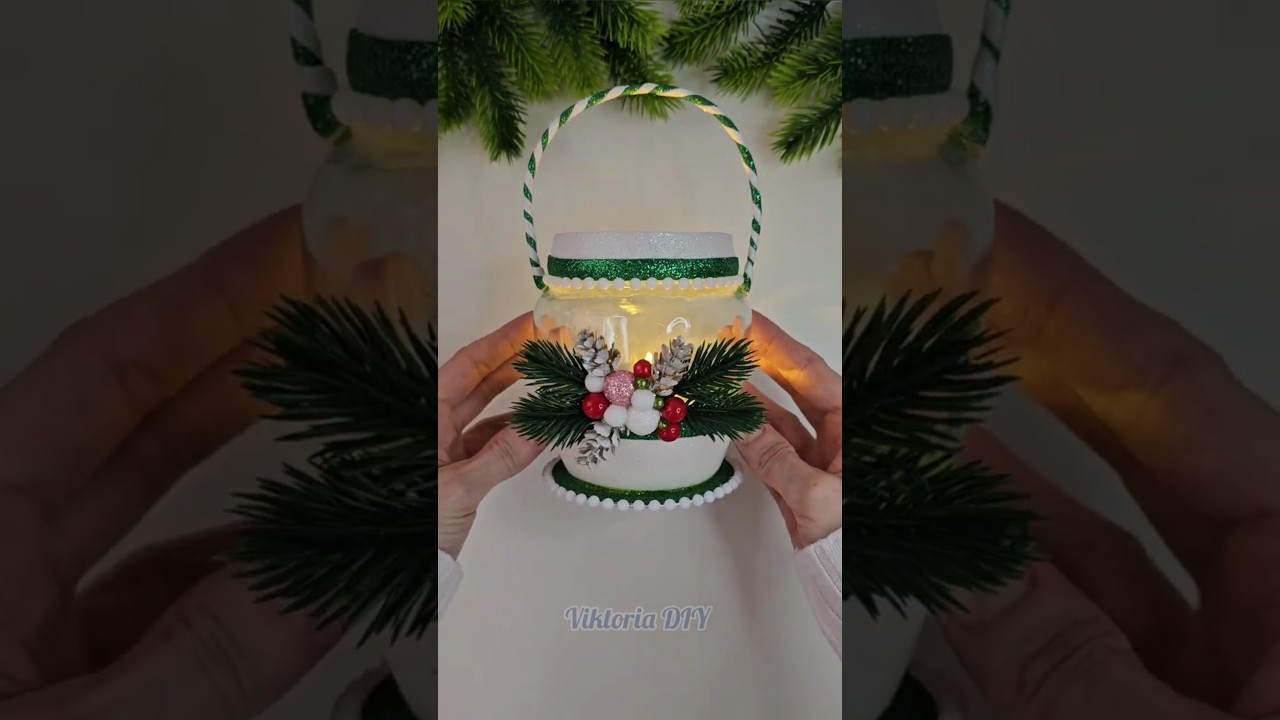 🎄 Christmas Lantern Diy #christmas #shorts #christmasdecorations #handmade