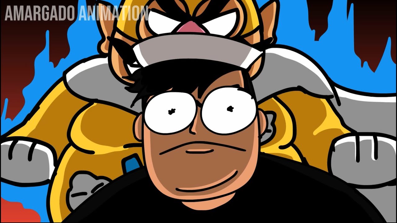 El Uriel se asusta al ver a Super Wario Man