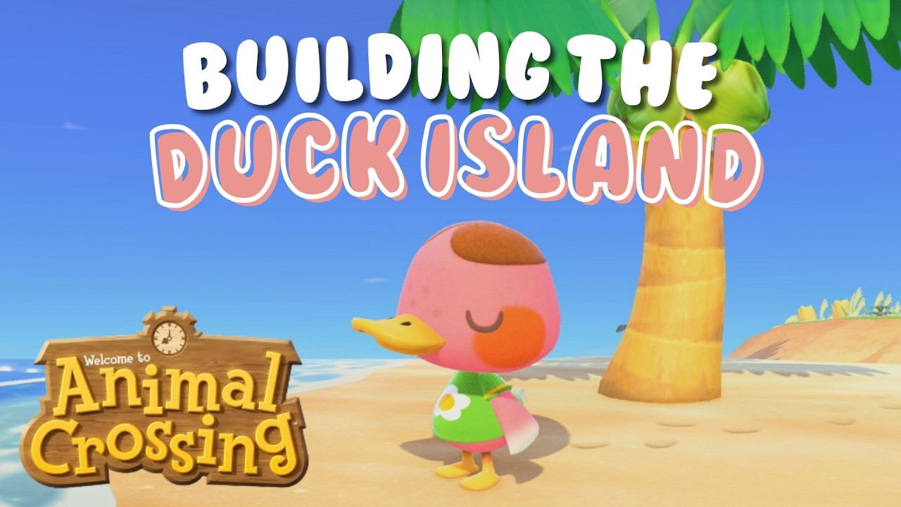 🎥building the duck island! | animal crossing live!