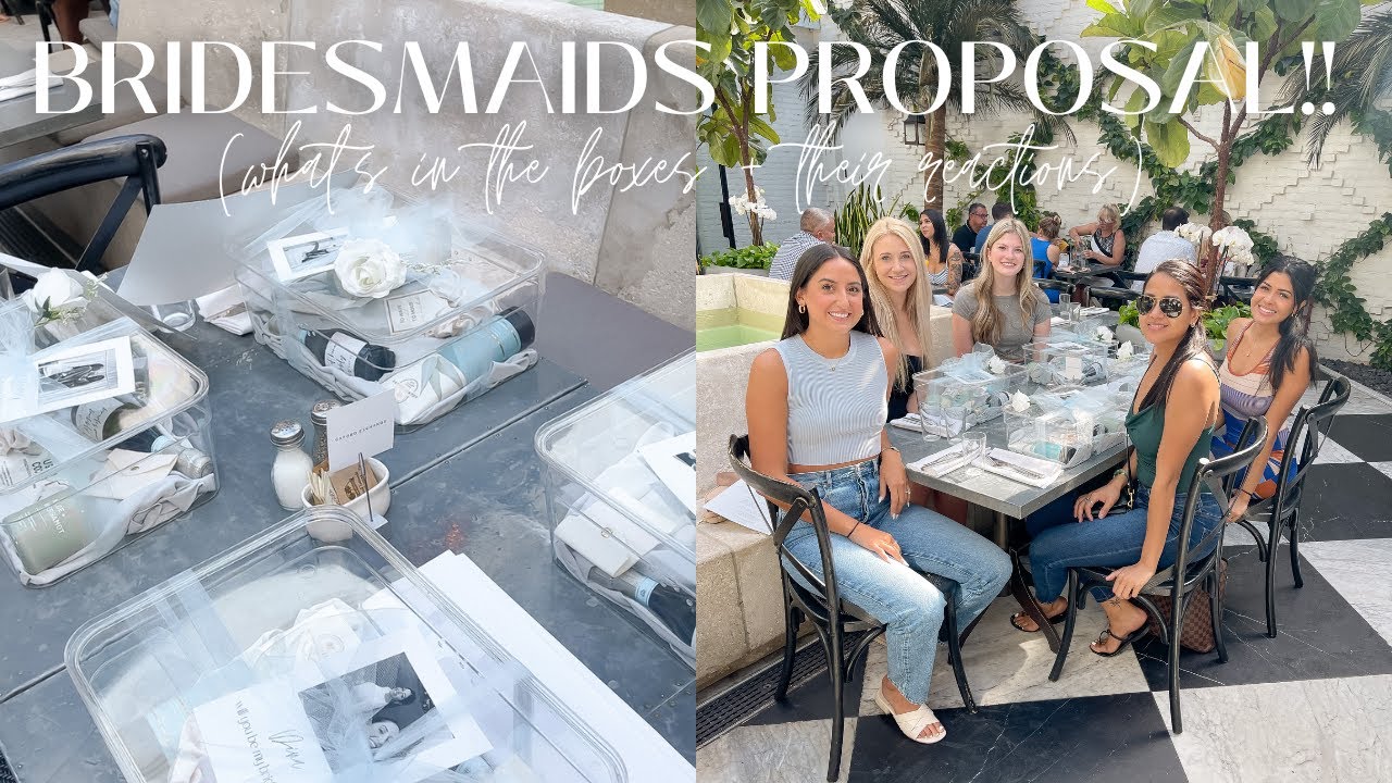 WEDDING SERIES: bridesmaids proposal boxes + THEIR REACTIONS!!!