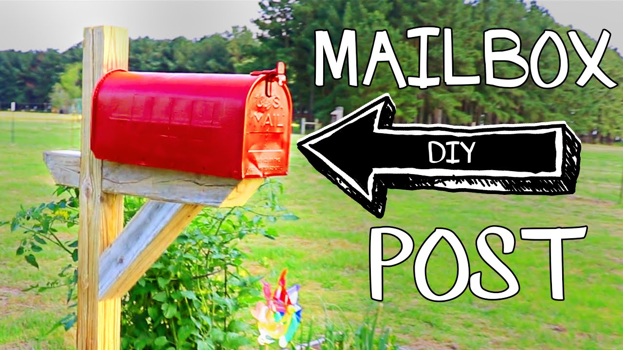 How to Build and Install a Mailbox Post for Mail or for Garden Storage