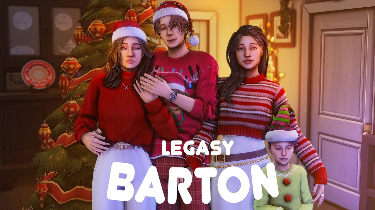 Новый год с Бартонами 🎄 Подарки, ёлка и горячий шоколад 🎅 The Sims 4
