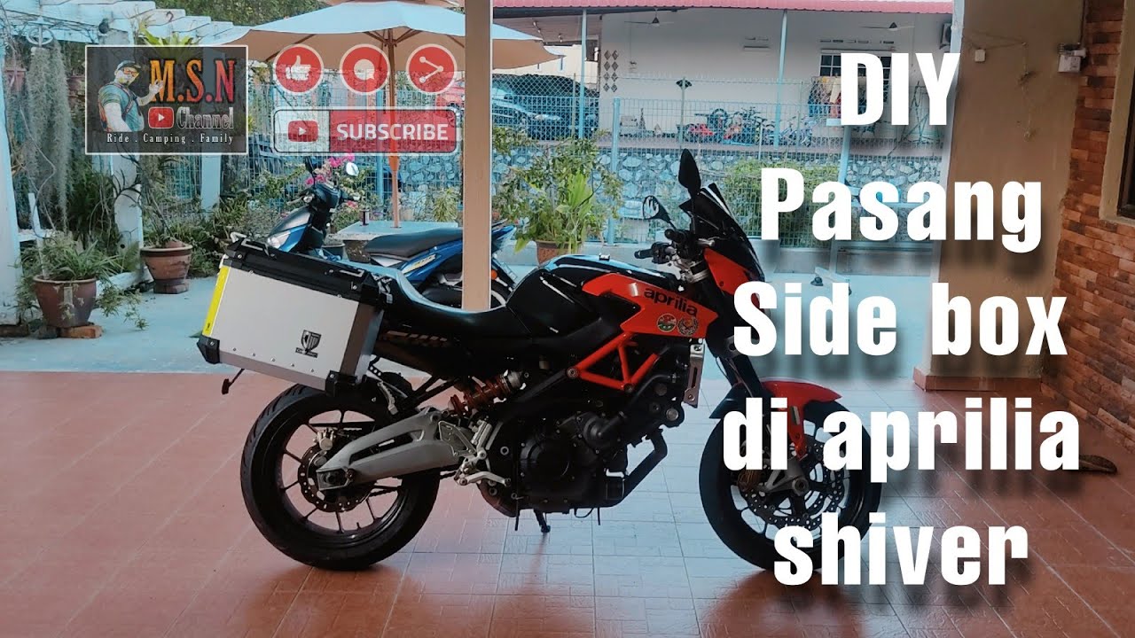 DIY | Installation side box  for aprilia shiver 750...