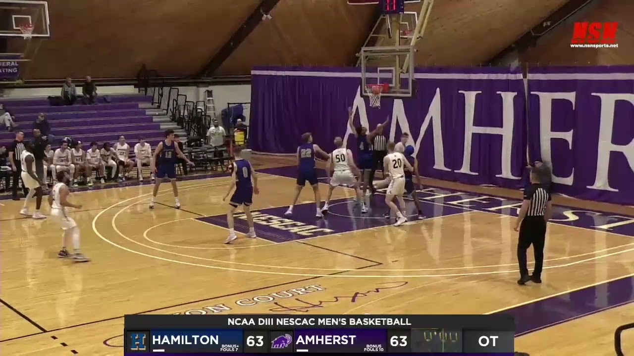 Men's Basketball: Amherst vs. Hamilton Highlights (1/20/24)