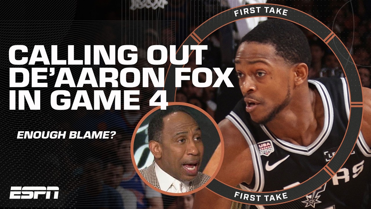 Stephen A. GOES OFF on De'Aaron Fox after Spurs' Game 4 collapse 🗣️ | First Take
