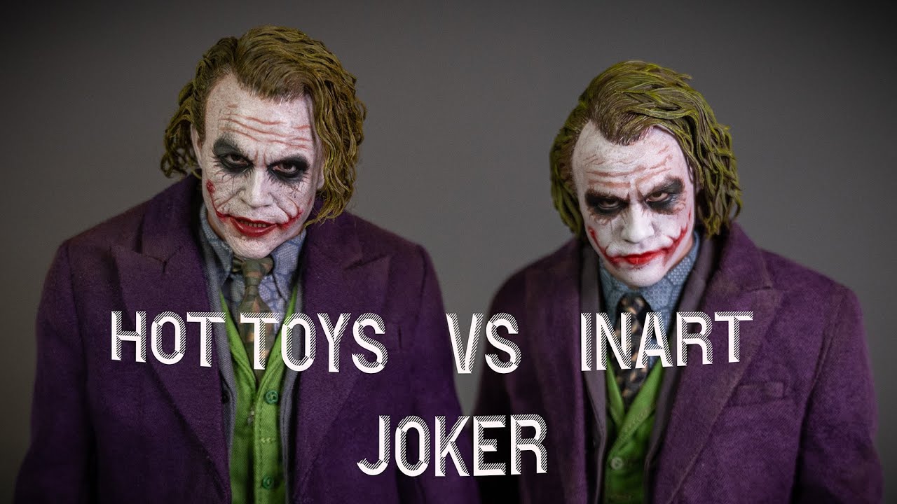 hot toys vs inart the dark knight joker comparison