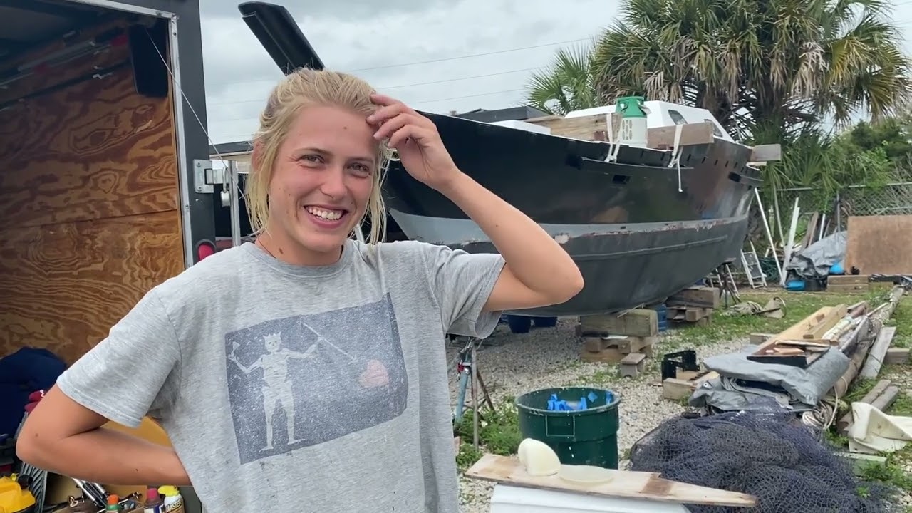 SAILING MOAI: Another Wharram in the yard!