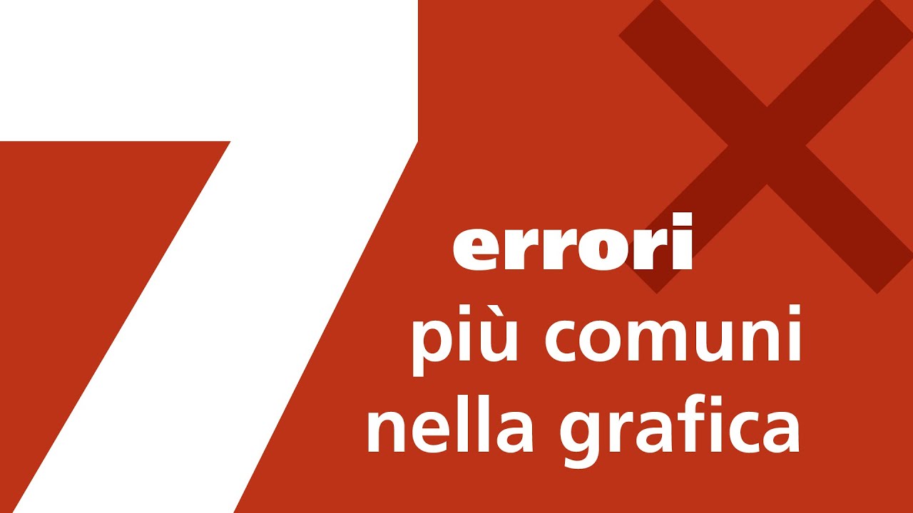 I 7 errori più comuni nel graphic design (e come evitarli) ❌