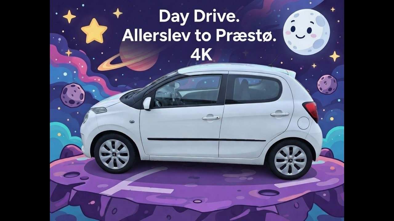 Quiet Countryside in Denmark – Day Drive. Allerslev to Præstø. 4K