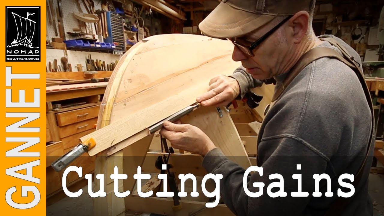Glued Lapstrake Planking - Pt. 2 - Cutting gains - Building Gannet - Episode 11