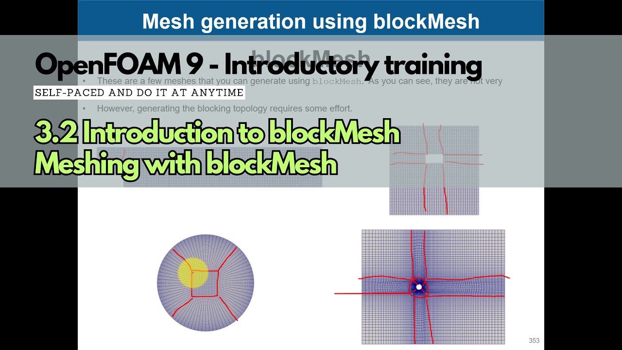 3.2 Module 3 | Meshing in OpenFOAM | blockeMesh | #openfoamtraining