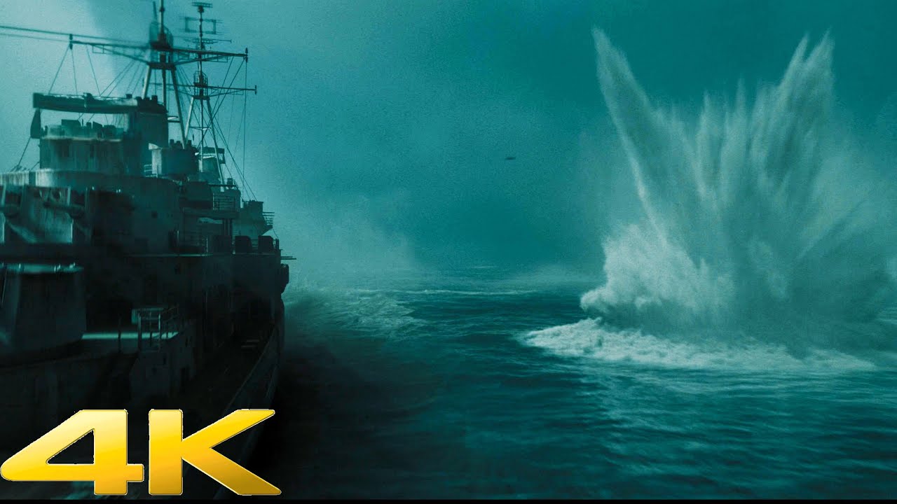 Nazis Nuclear Submarine Bombing Scene 4K The Ministry of Ungentlemanly Warfare 2024
