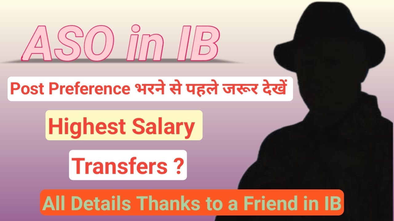 Job Profile of ASO in IB | Post preference bharne se pehle jrur dheke | #ssccgl2023 #postpreference