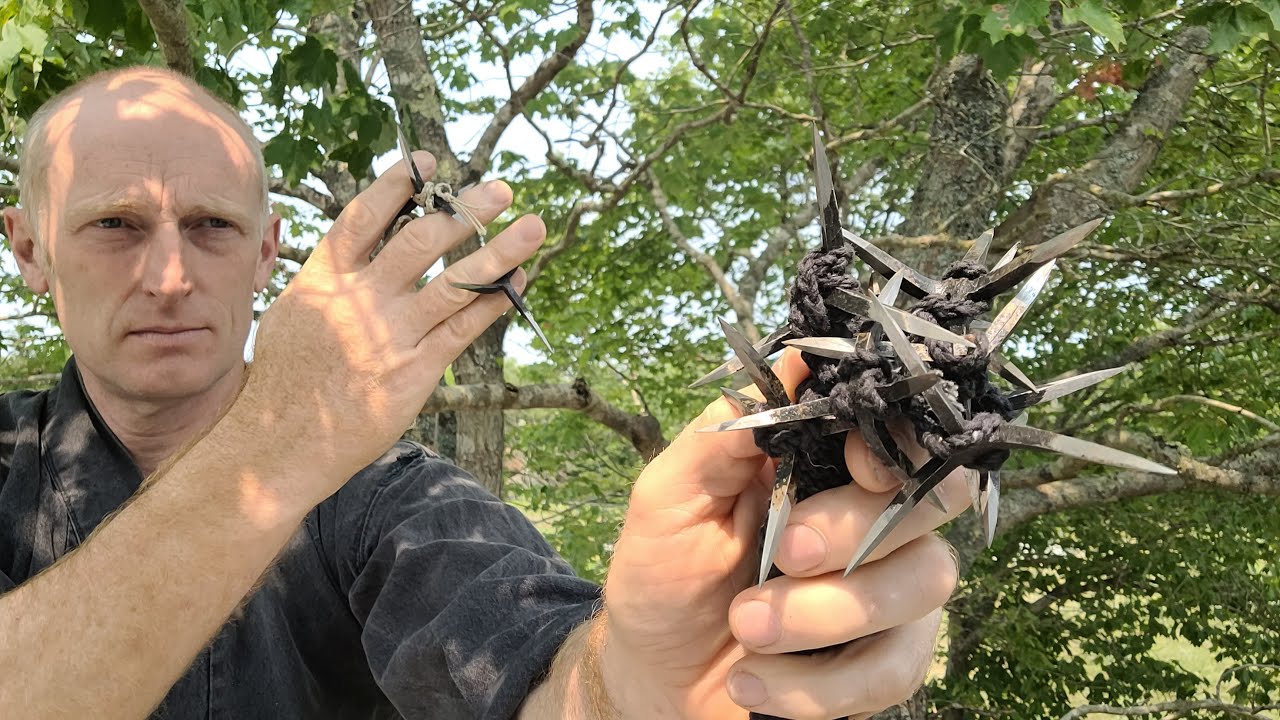 Caltrops plus rope, make-shift Ninja tools, one diamond rope and Nine diamonds rope
